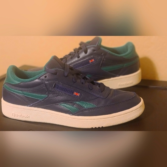 Reebok Other - Like New Reebok Club C Revenge MU Size 10 (Blue&Green)